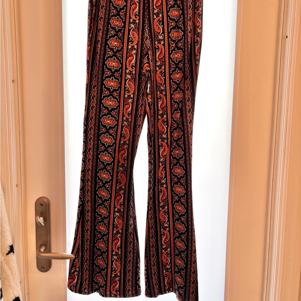 Bohemian Paisley Flare Pants